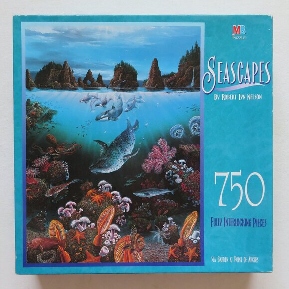 Seascapes 750 Piece Jigsaw Puzzle "Sea Garden" by Robert Lyn Nelson - Picture 1 of 5
